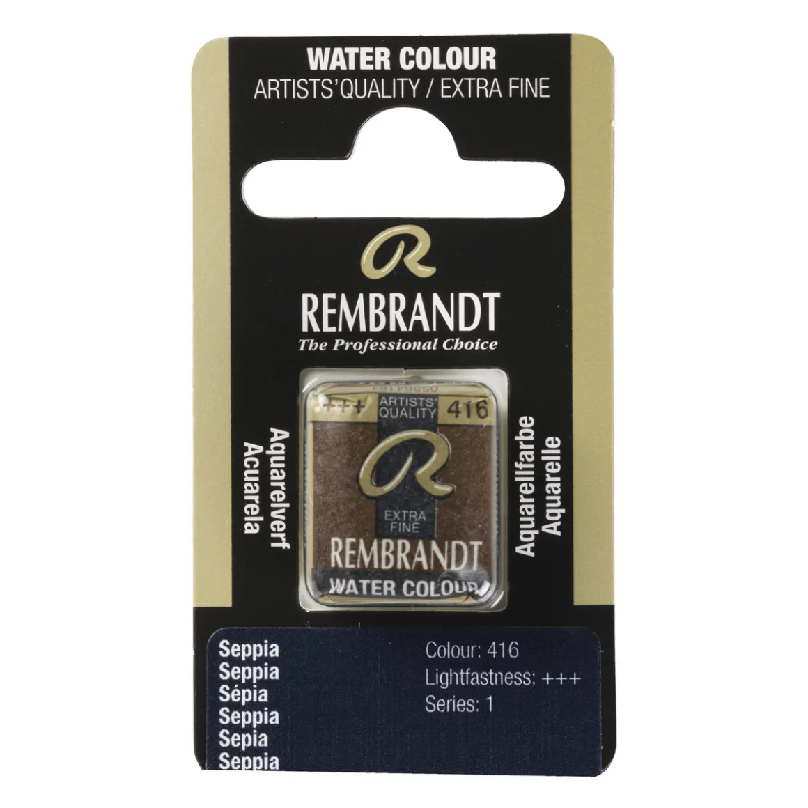 Rembrandt akvarellmaling halvkopp – Transparent Oxide Umber 417