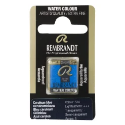Rembrandt akvarellmaling halvkopp – Cerulean Blue 534