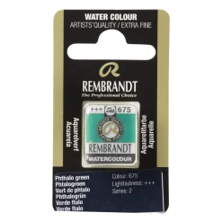 Rembrandt akvarellmaling halvkopp – Ivory Black 701