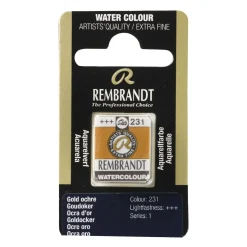 Rembrandt akvarellmaling halvkopp – Gold Ochre 231