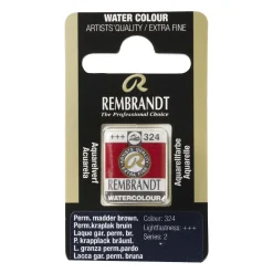 Rembrandt akvarellmaling halvkopp – Permanent Madder Brown 324