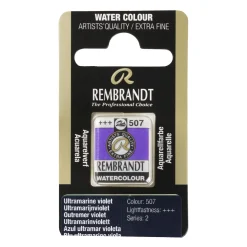 Rembrandt akvarellmaling halvkopp – Cobalt Blue Ultramarine 512