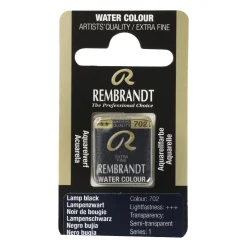 Rembrandt akvarellmaling halvkopp – Lamp Black 702