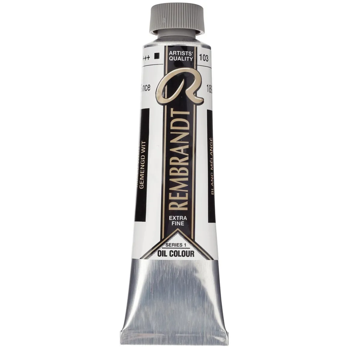 Rembrandt oljemaling 40 ml Mixed White (Safflower Oil) - 103