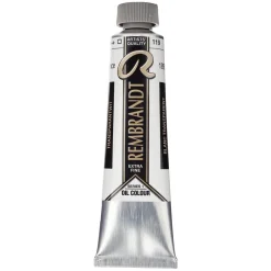 Rembrandt oljemaling 40 ml Transparent White (Safflower Oil) - 119