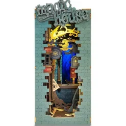 Rolife DIY 3D Bookend Magic House miniatyrdiorama - TGB03, 110×240×180 mm
