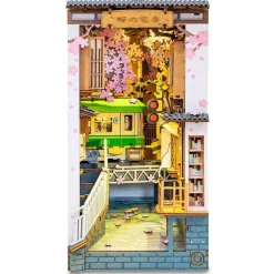 Rolife DIY 3D Bookend Sakura Densya miniatyrdiorama – TGB01, 120×220×190 mm