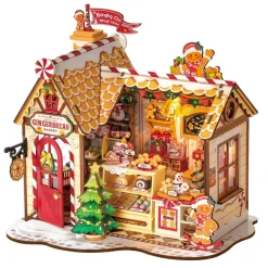 Rolife DIY Gingerbread House miniatyrdiorama – DG176, 213×173×203 mm