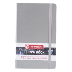 Royal Talens Art Creation Sketch skissebok 13×21 cm, sølvfarget omslag – 140 g/m², 80 ark