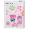 Rørperler Midi kit Soda Pop og søtsaker! 2600 perler med diameter 5 mm og 2 perleplater