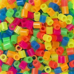 Rørperler Midi 3000 stk. i en herlig blanding av neonfarger, Ø5 mm