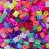 Rørperler Midi 1000 stk. i gnistrende glittermiks, Ø5 mm