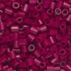 Rørperler Midi 1000 stk. mørk cerise, Ø5 mm