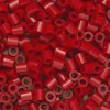 Rørperler Midi 1000 stk. mørkerød, Ø5 mm
