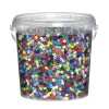 Rørperler Midi 10 000 stk – perlebøtte med klassiske basisfarger, Ø5 mm