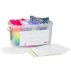 Rørperler 30 000 stk. – vårt gigantiske sett med mellomstore perler Ø5 mm + 6 perleplater