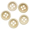 Runde treknapper av lyst schimatre, diameter 12 mm, 20 stk.