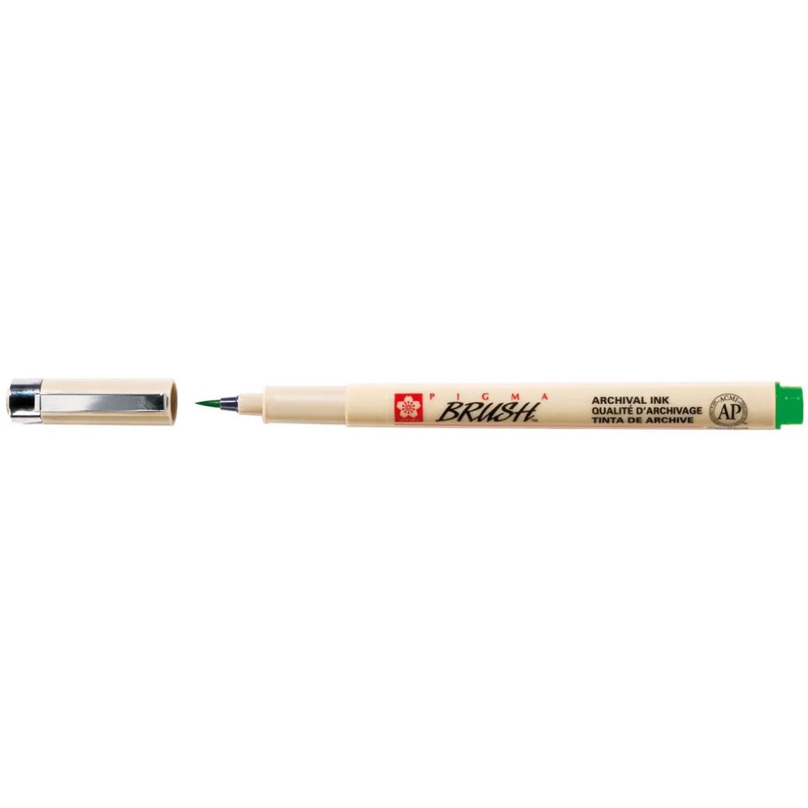 Sakura Pigma Brush Grønn – grønn penselspiss