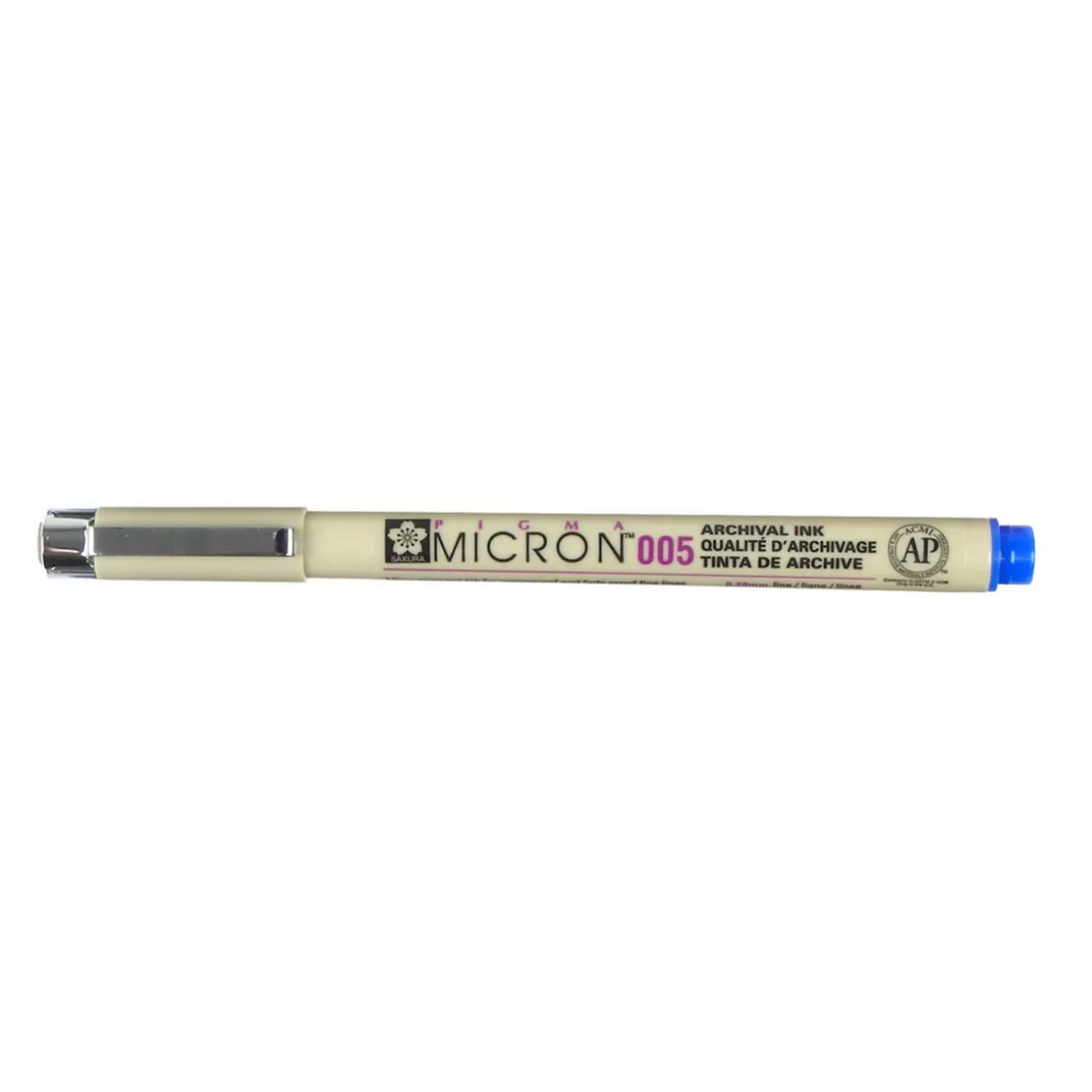 Sakura Pigma Micron 005 Blue – blå fineliner 0,2 mm