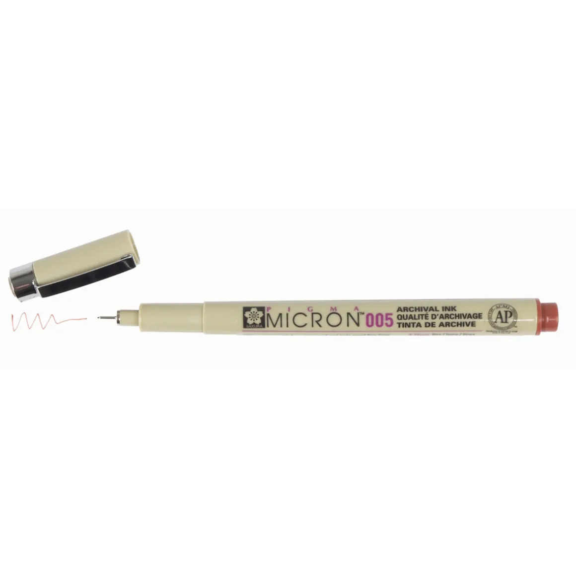 Sakura Pigma Micron 005 Brown – brun fineliner 0,2 mm