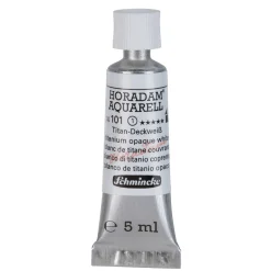 Schmincke Horadam akvarellmaling 5 ml – Titanium opaque white 101