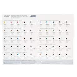 Schmincke Horadam Aquarelle Supergranulation dot card – 50 farger å teste ut