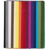Silkepapir 68 ark à 70×50 cm, basisfarger. 17 farger, 4 av hver. 14 g/m²
