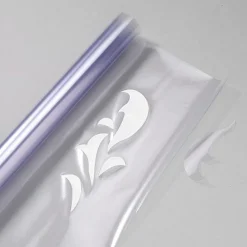 Sjablongplast beskyttelsesplast, 50×130 cm, 0,3 mm tykk