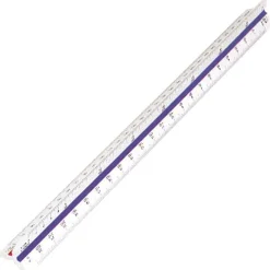 Skalalinjal 30 cm – 1:25, 1:5, 1:10, 1:20, 1:50, 1:100