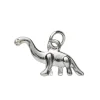 Sølvfarget anheng / charm dinosaur brontosaurus 20×10 mm