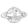 Solfanger planet med planetring 9,9×6,0 cm
