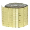 Speilmosaikk av gullfarget glass på rull, selvklebende, 800 stk. 5×5 mm ruter