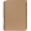 Spiralalbum A4 (210×297 mm) med 40 naturfargede brune ark