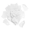 Spøkelser til Halloween, ca. 75 stk. 25×38 mm, konfetti av plast