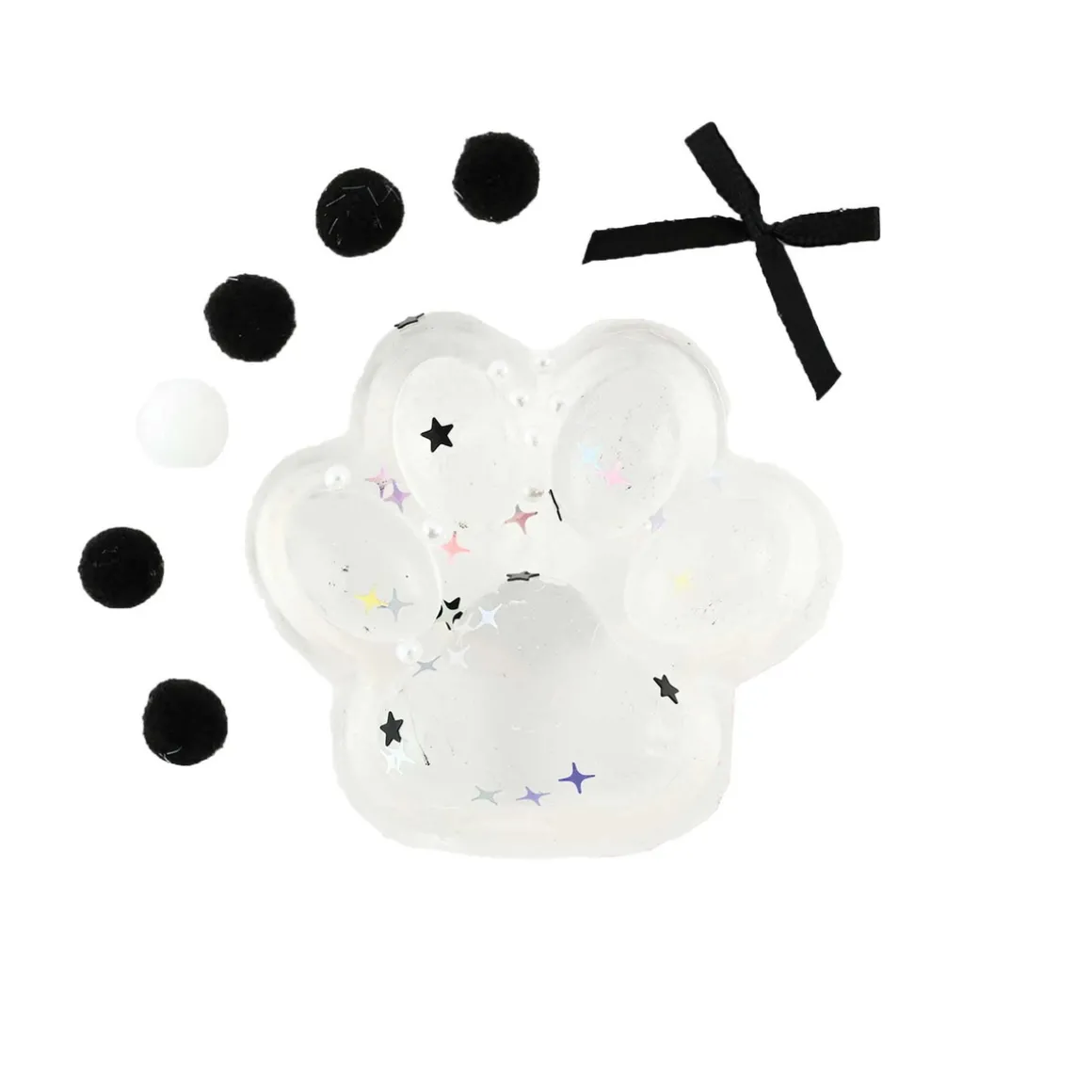Squeezy squeeze kattepote! Klemmevennlig transparent klemmeleke 7,5×6 cm