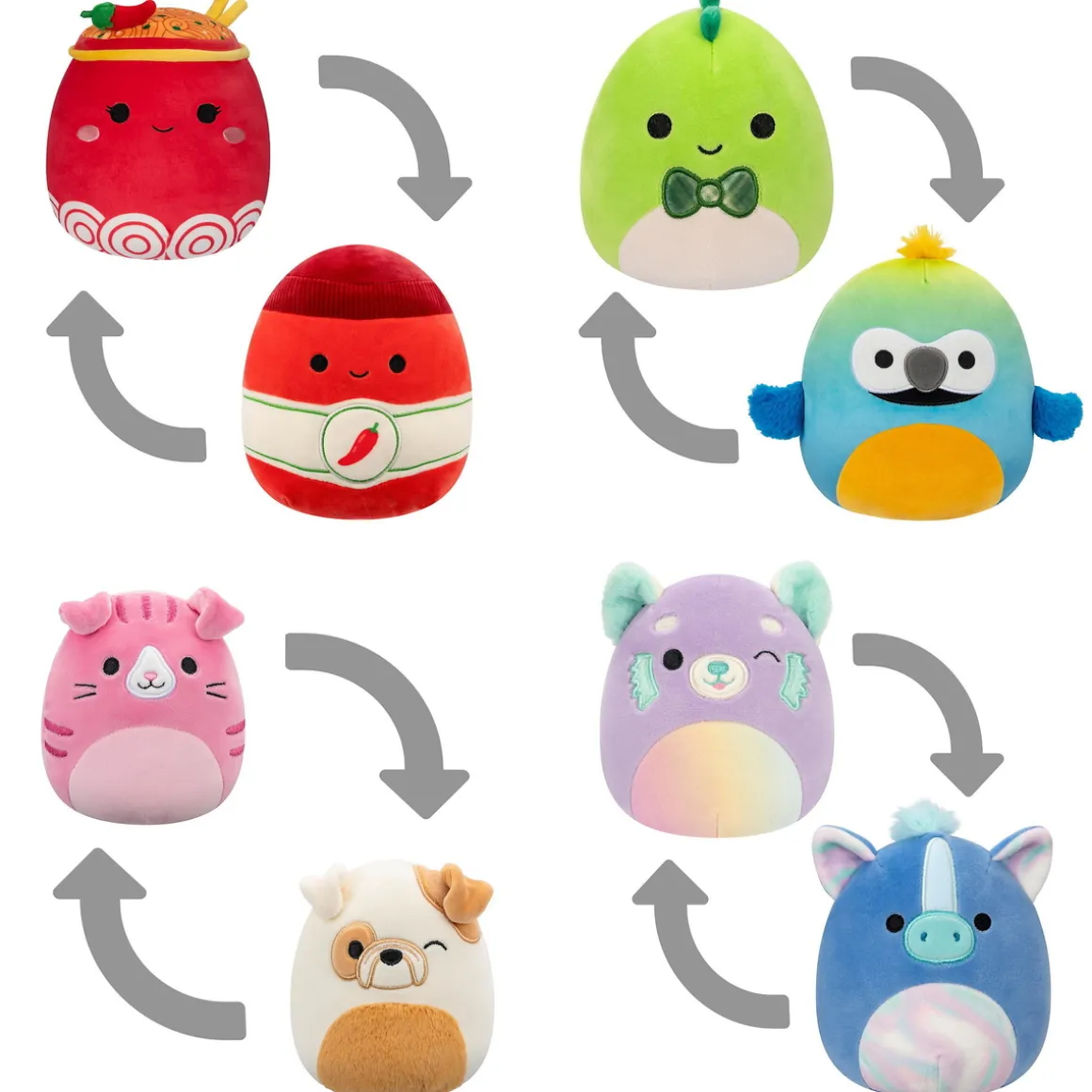 Squishmallows Flip-A-Mallow 13 cm sesong 19, pris per stykk, selges assortert på nett