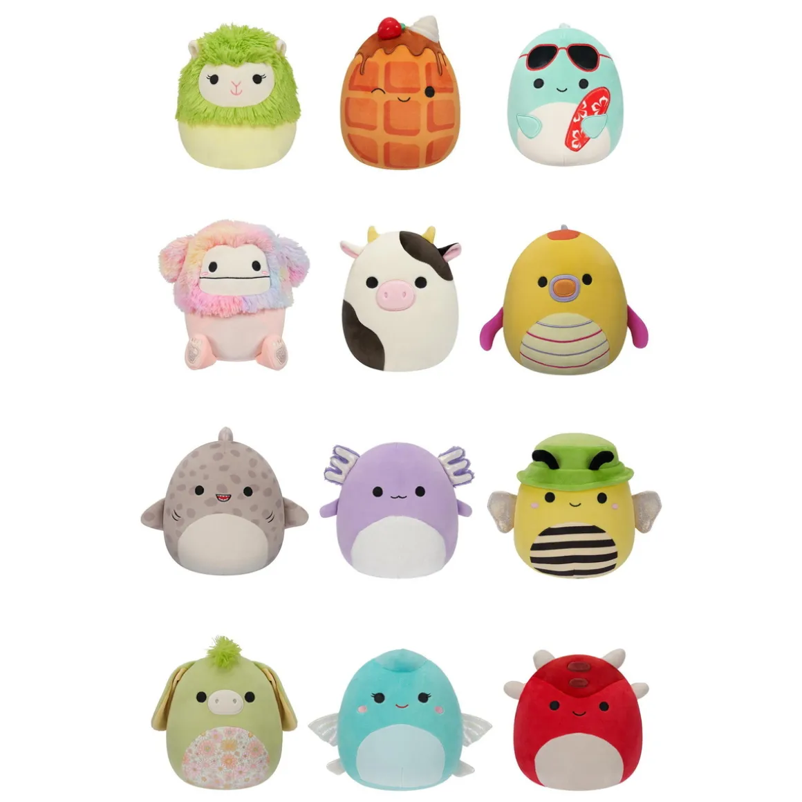 Squishmallows season 18 – 19 cm høye, pris per stykk, selges assortert på nett