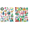 Stickers / klistremerker 4-pakning julemotiv