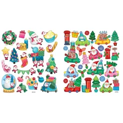Stickers / klistremerker 4-pakning julemotiv
