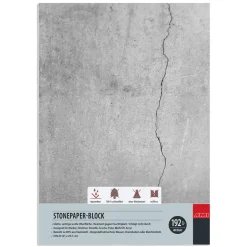 Stone paper / steinpapir A4 (210x297 mm), 40 ark – vekt 192 gram