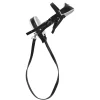 Svart ergonomisk bissel med tøyler til kjepphest og hobby horse