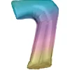 Tallballong 86 cm høy rainbow, tallet 7 – pynt bursdagsselskapet!