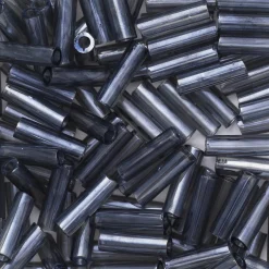 TOHO bugle, avlange glassperler 6 mm grå