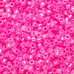 TOHO-perler 11/0 – neonrosa glans, 910 Ceylon hot pink