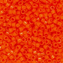 TOHO-perler 11/0 – oransje blank, 50 Opaque sunset orange