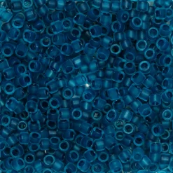 TOHO-perler 11/0 – petrol frostet, 932FM Frosted capri-lined aqua