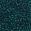 TOHO-perler 11/0 – petrol matt, 7BDF Transparent frosted teal