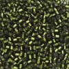 TOHO-perler 11/0 – skogsgrønn, 37 Silverlined olivine