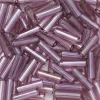 TOHO-perler bugle, avlange glassperler 6 mm lilla