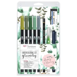 Tombow Watercoloring Greenery